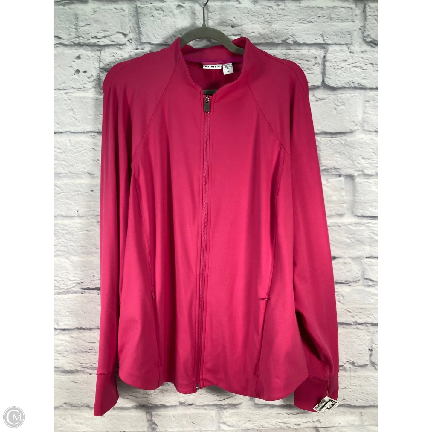 Athletic Jacket By Athleta In Pink, Size: 3x