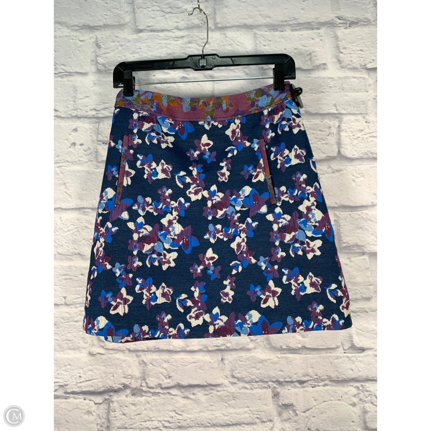 Skirt Mini & Short By Maeve In Blue & Purple, Size: 8
