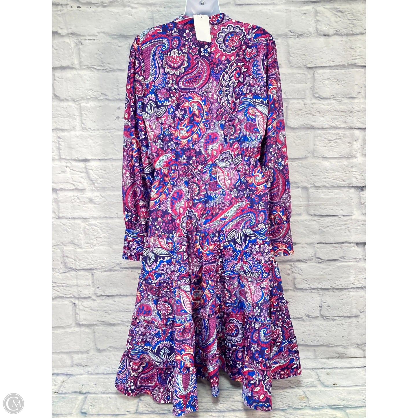 Dress Casual Short By Clothes Mentor In Blue & Purple, Size: M