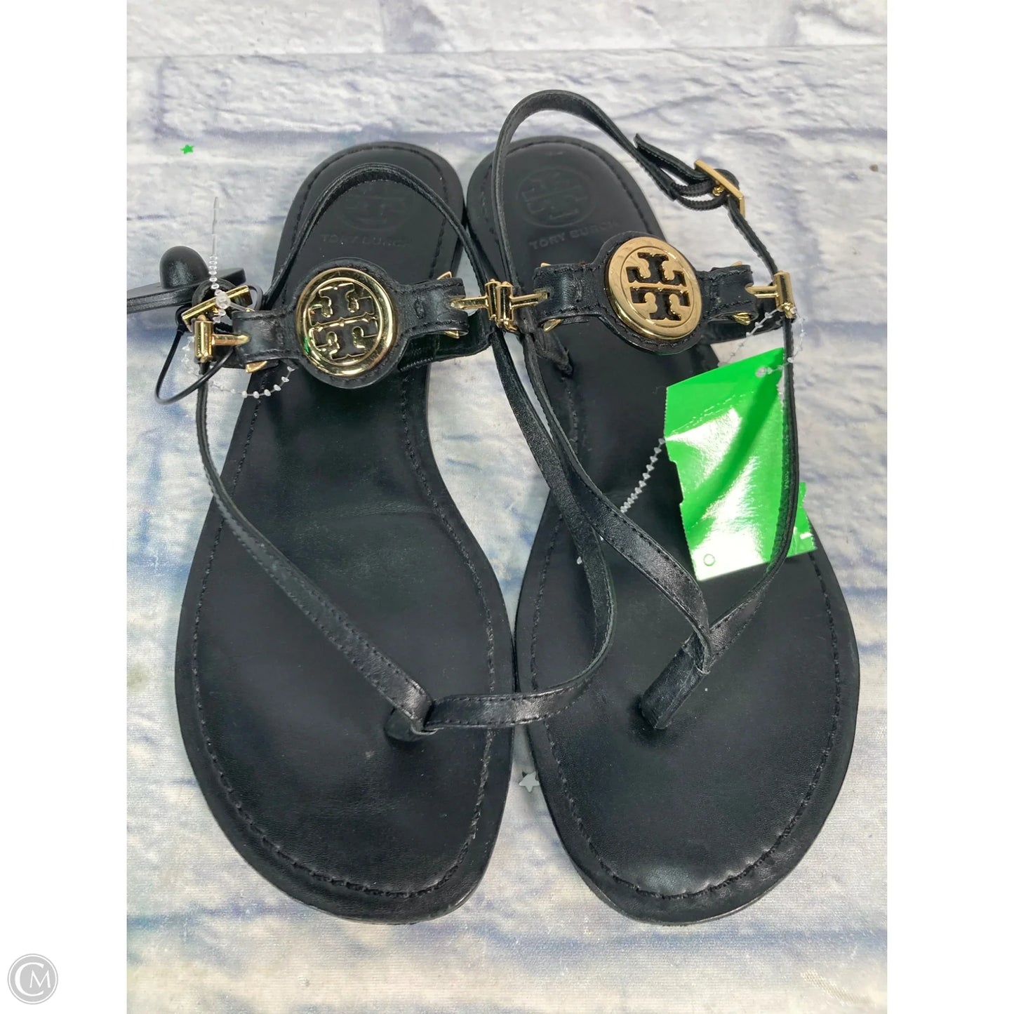 Sandals Designer By Tory Burch In Black, Size: 10