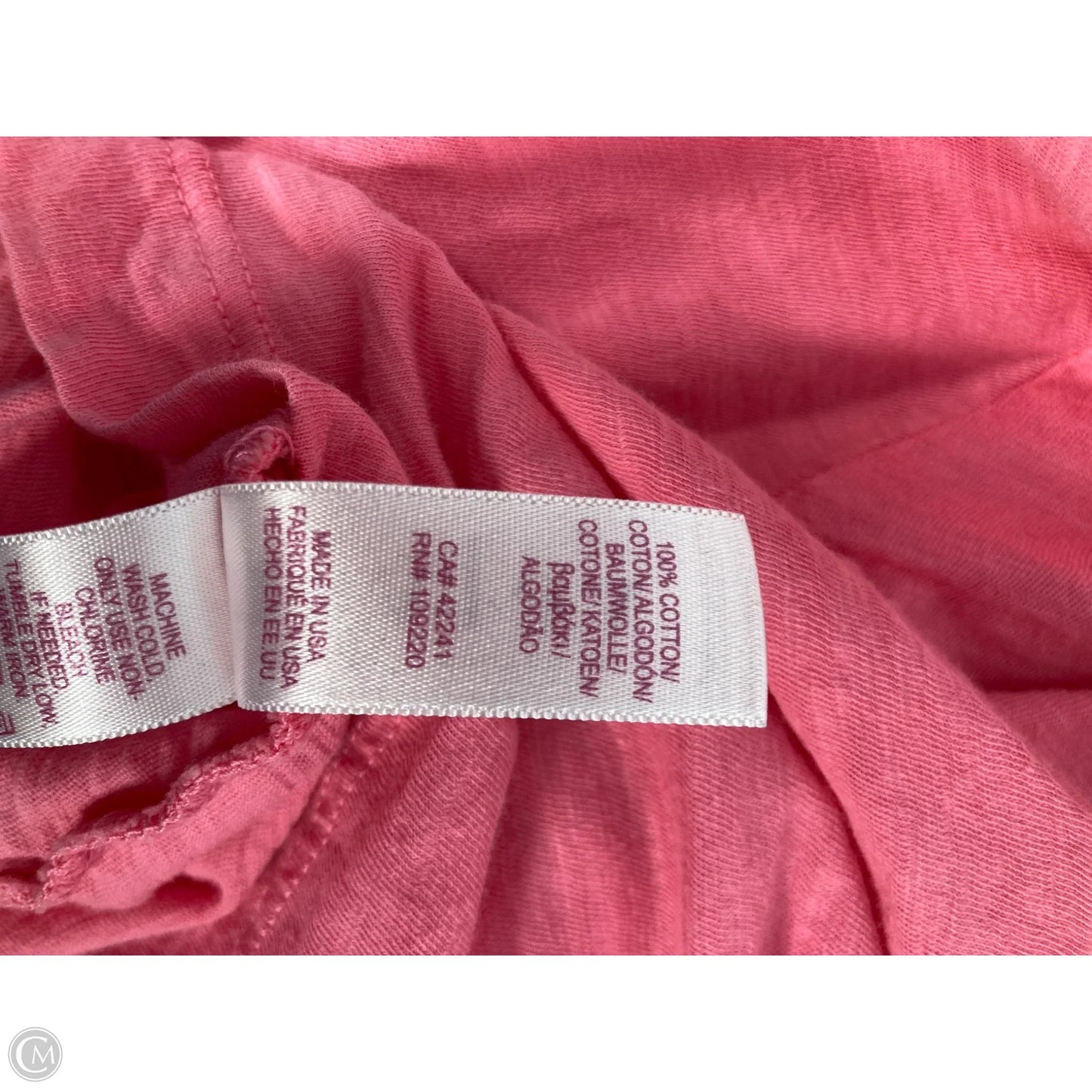Top Short Sleeve By Velvet By Graham & Spencer In Pink, Size: M