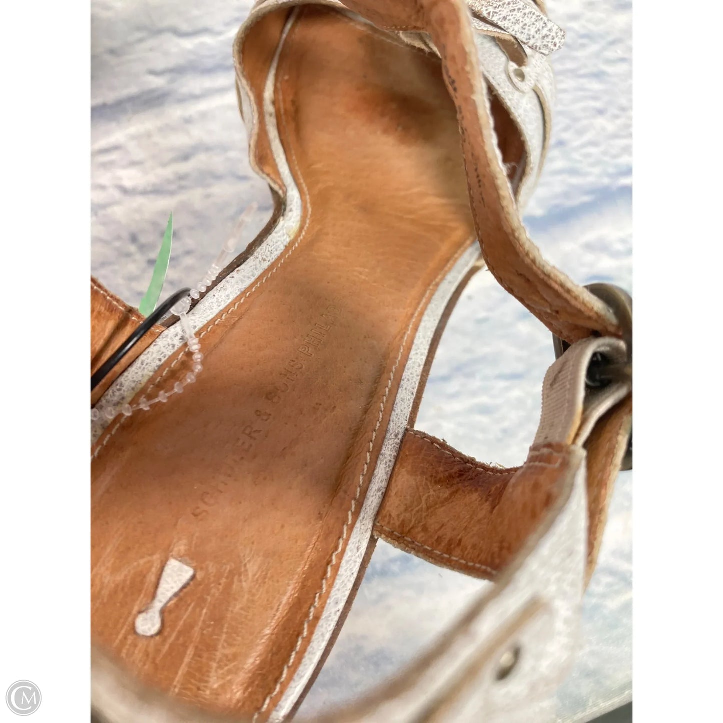Sandals Heels Wedge By Anthropologie In White, Size: 9