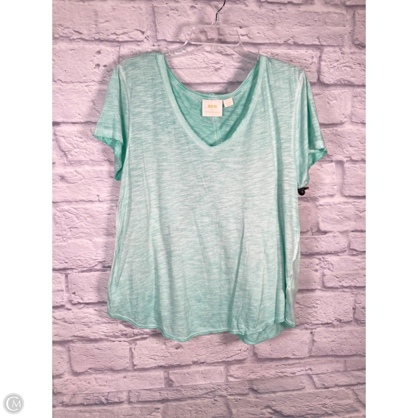 Top Short Sleeve By Maeve In Teal, Size: Xl