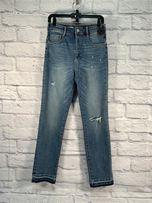 Jeans Cropped By Pilcro In Blue Denim, Size: 6