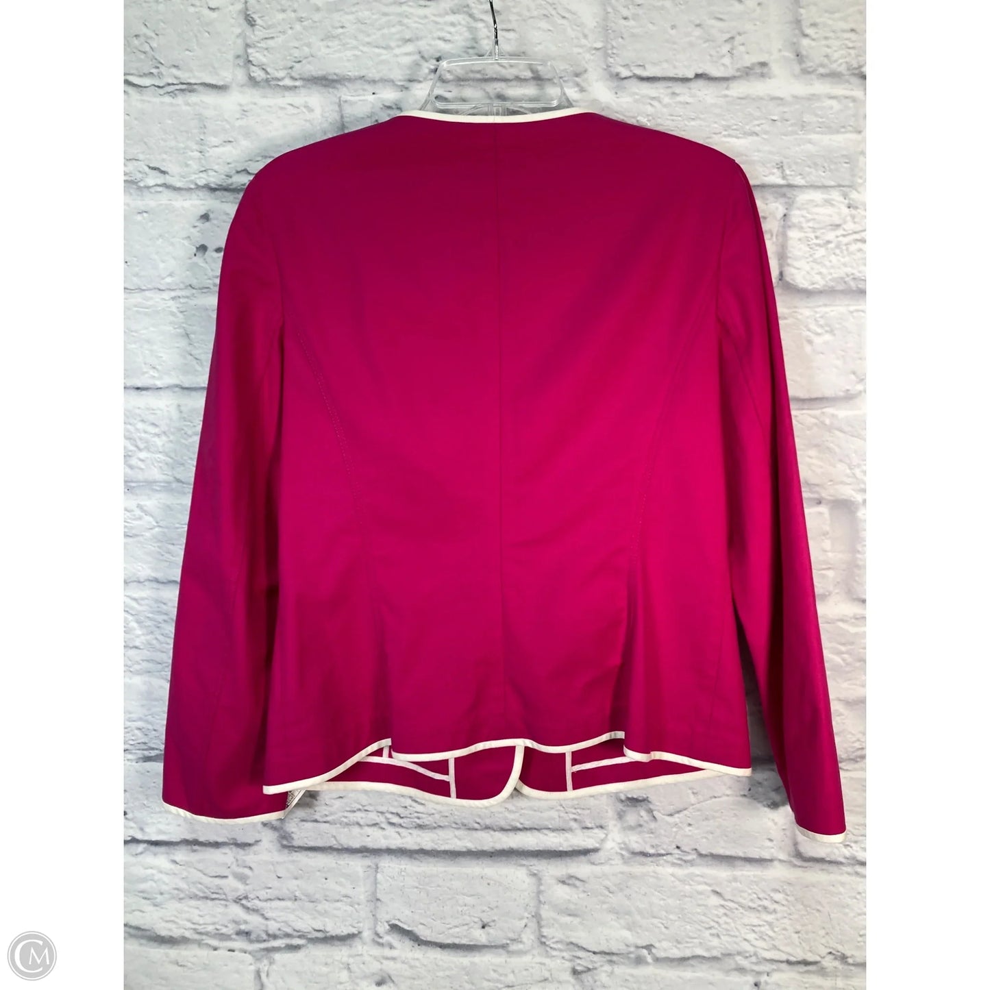 Jacket Designer By Lafayette 148 In Pink, Size: M