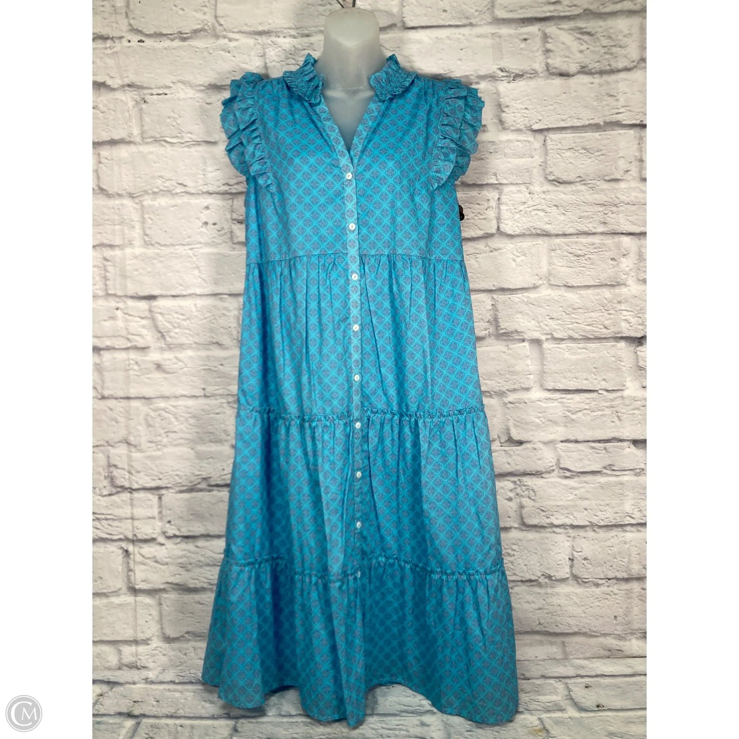 Dress Casual Midi By Clothes Mentor In Blue, Size: M