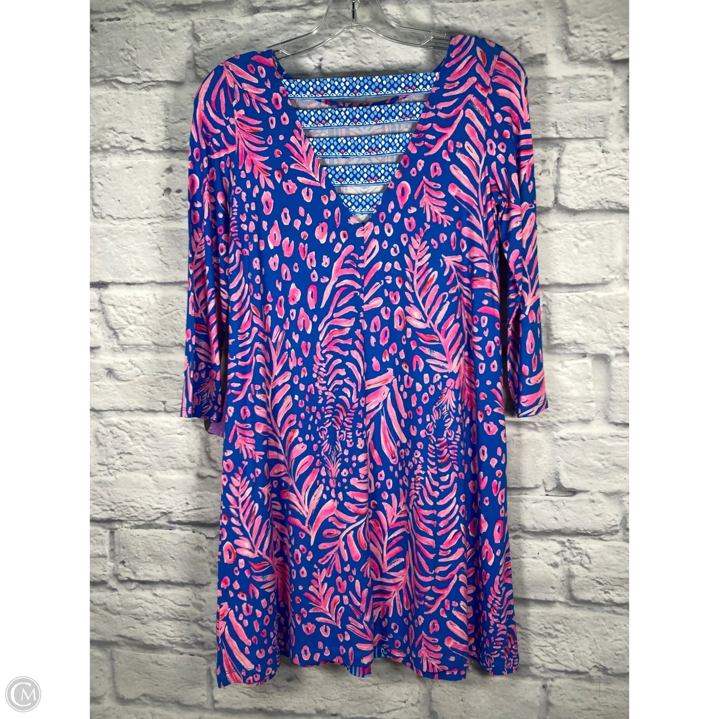 Dress Designer By Lilly Pulitzer In Blue & Pink, Size: Xs