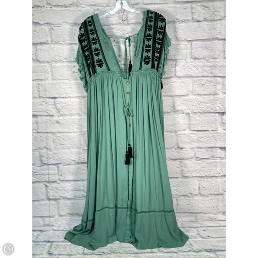 Dress Casual Midi By Free People In Green, Size: M