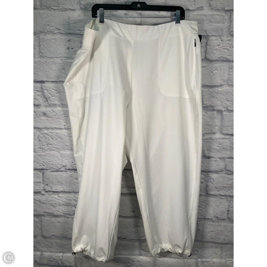 Athletic Pants By Chicos In White, Size: 20