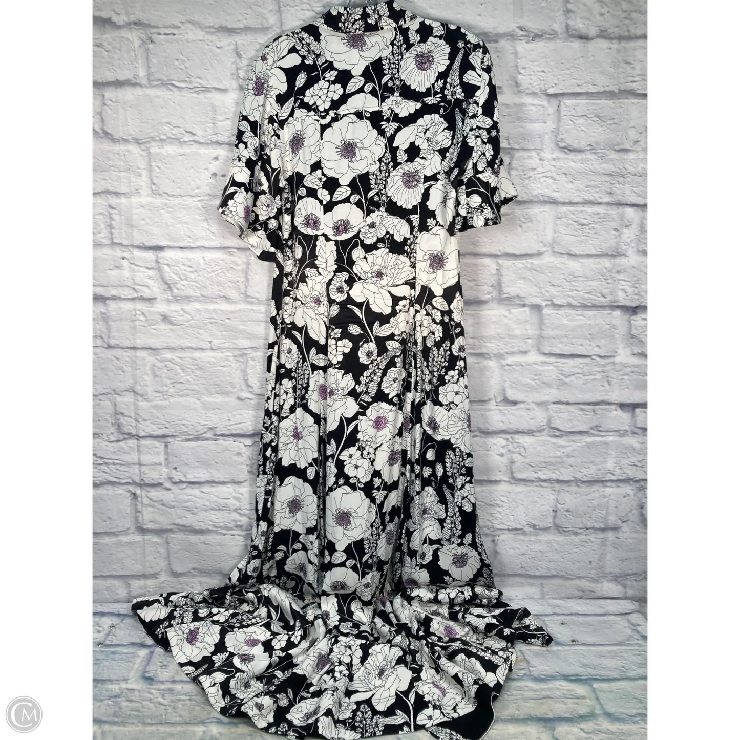 Dress Casual Maxi By Maeve In Black & White, Size: S