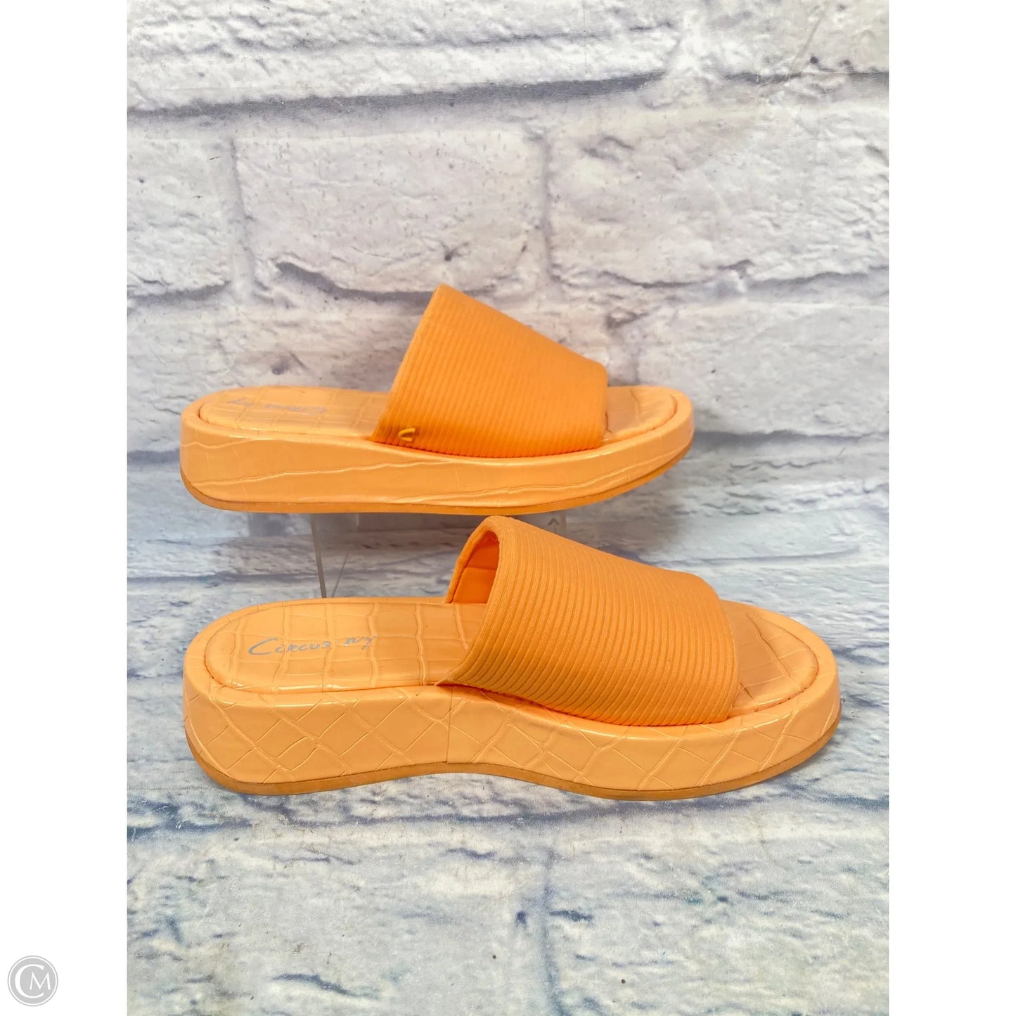 Sandals Heels Platform By Circus By Sam Edelman In Orange, Size: 9