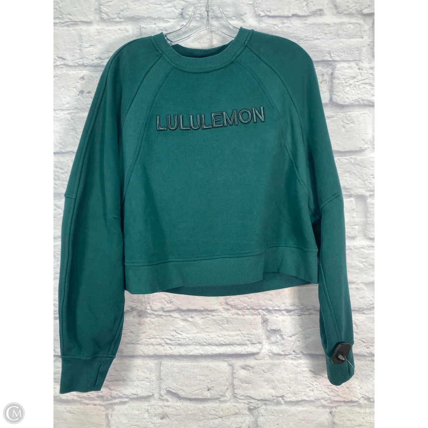 Athletic Sweatshirt Crewneck By Lululemon In Green, Size: S