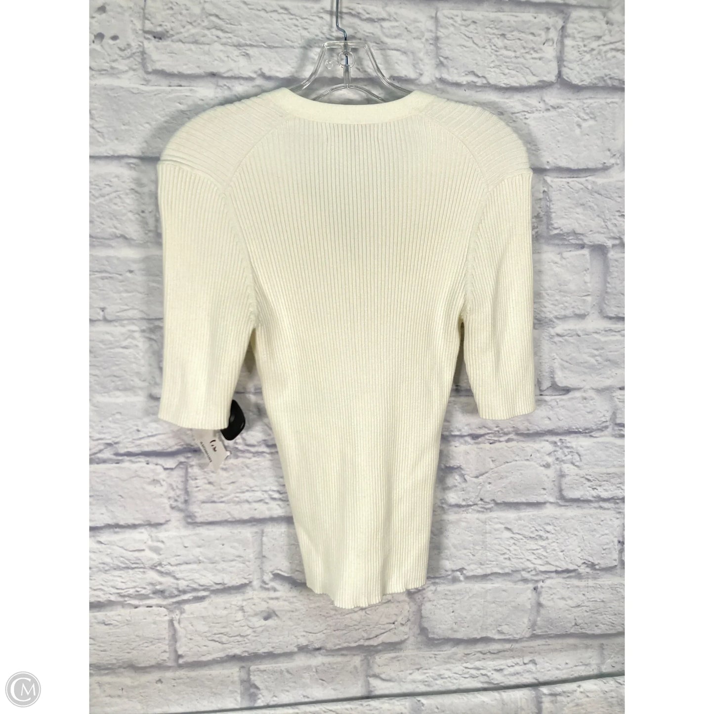Top Short Sleeve By Michael Stars In Cream, Size: M