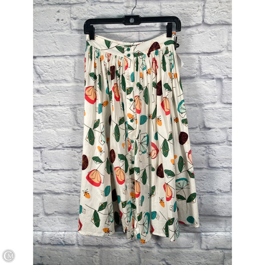 Skirt Midi By Clothes Mentor In Cream, Size: 2