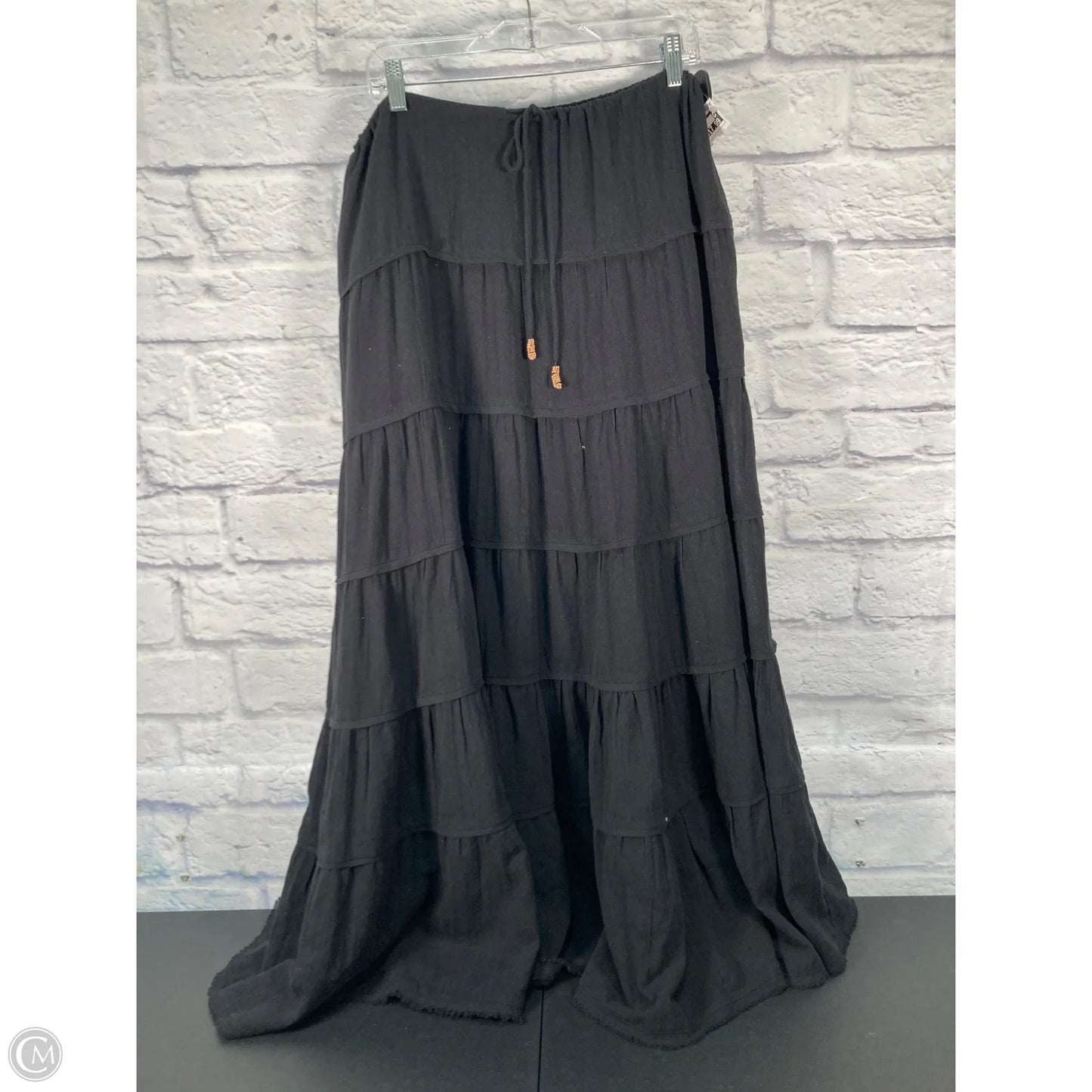 Skirt Maxi By Free People In Black, Size: 12