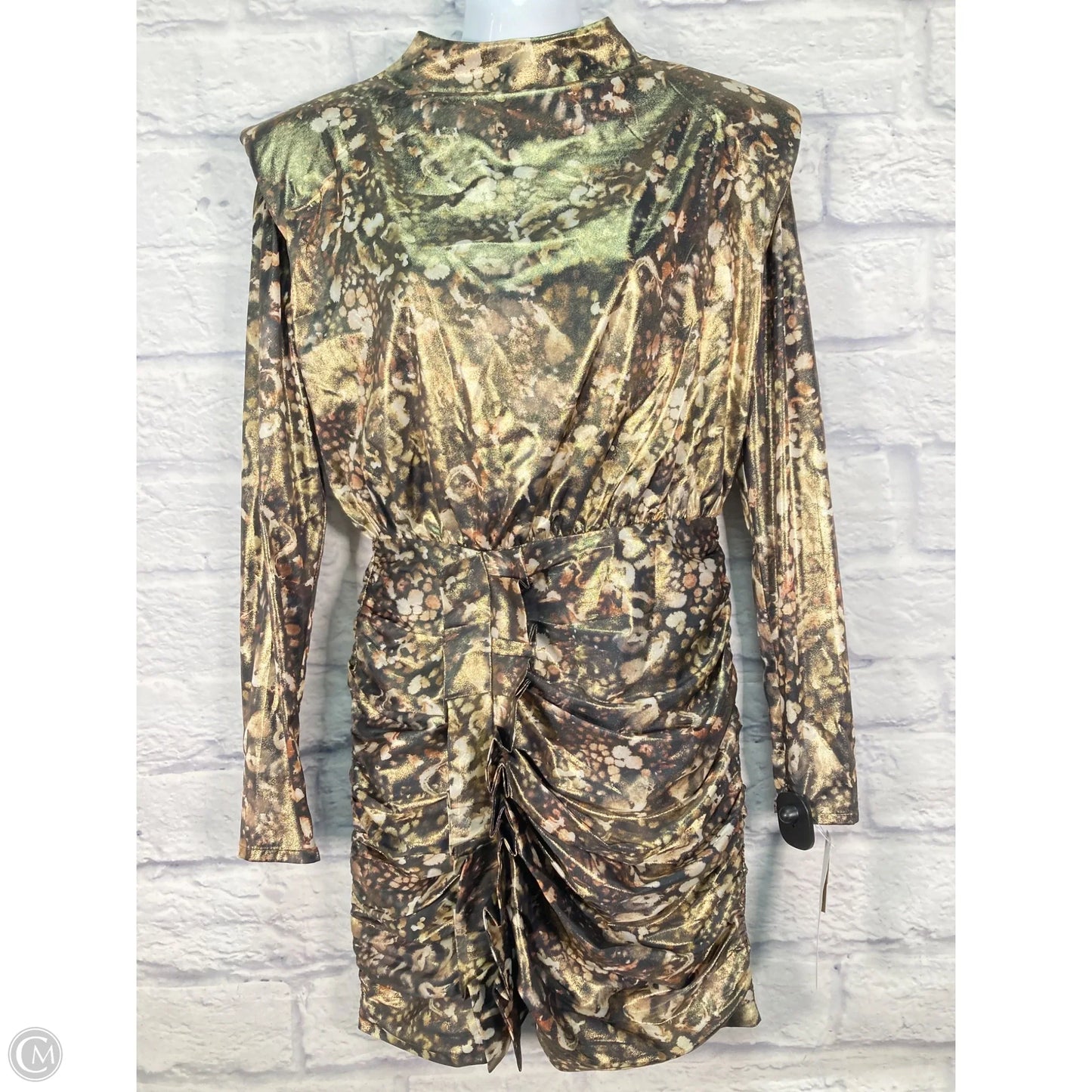 Dress Designer By All Saints In Gold, Size: Xs