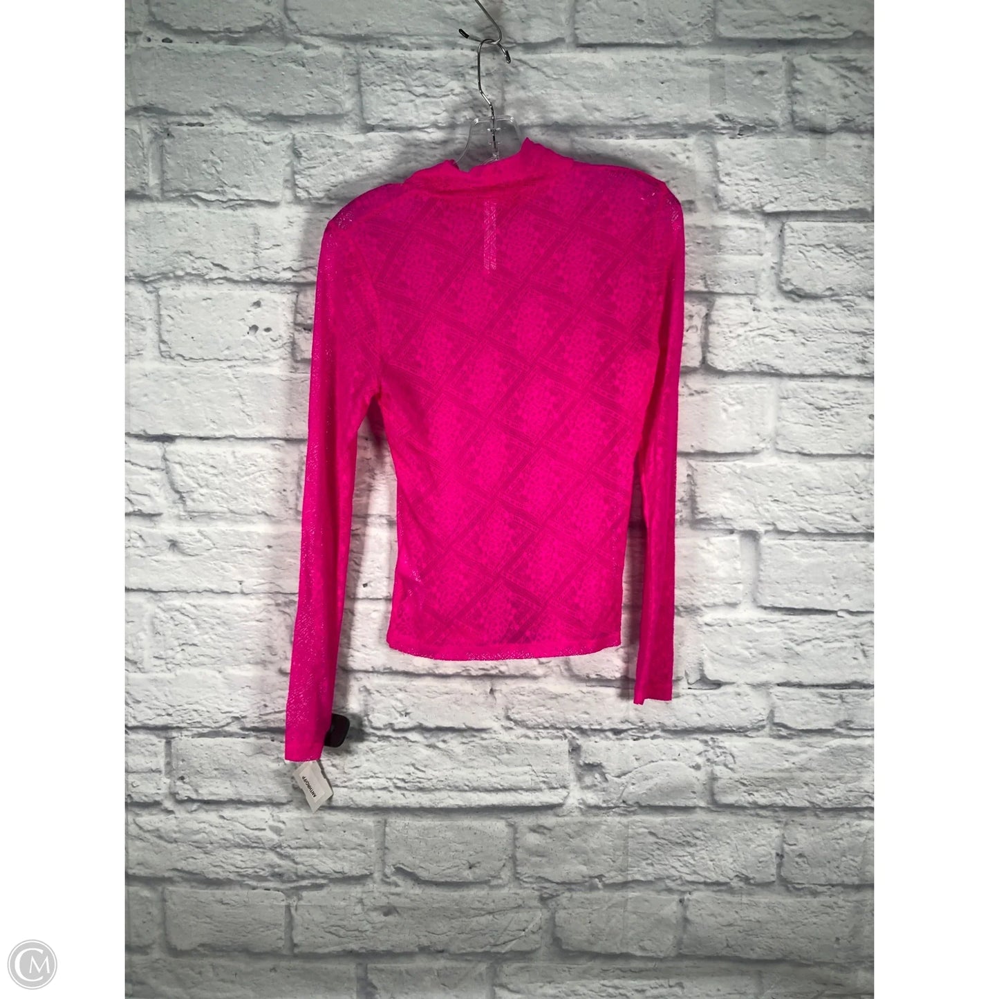 Top Long Sleeve By Anthropologie In Pink, Size: S