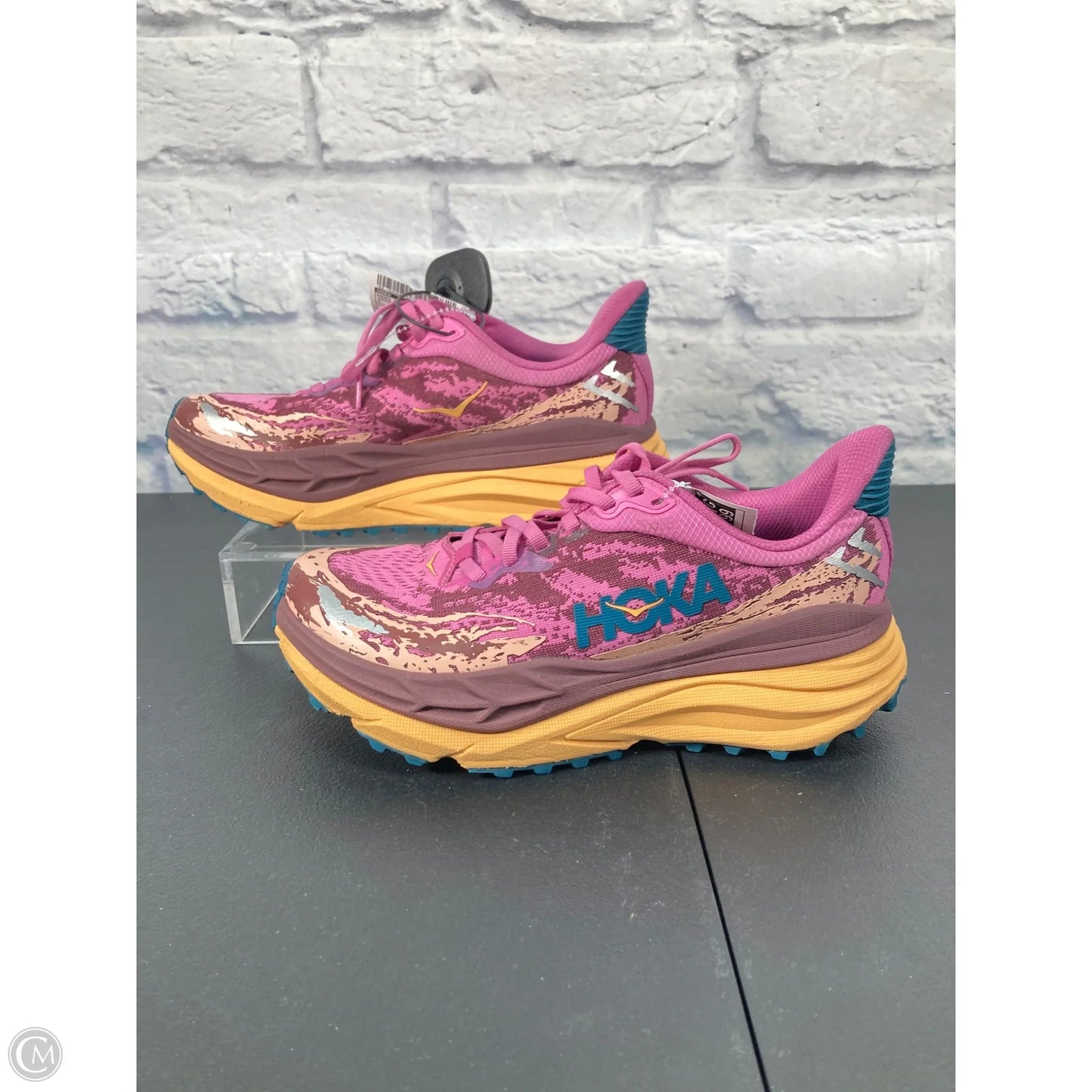 Shoes Athletic By Hoka In Orange & Purple, Size: 7.5