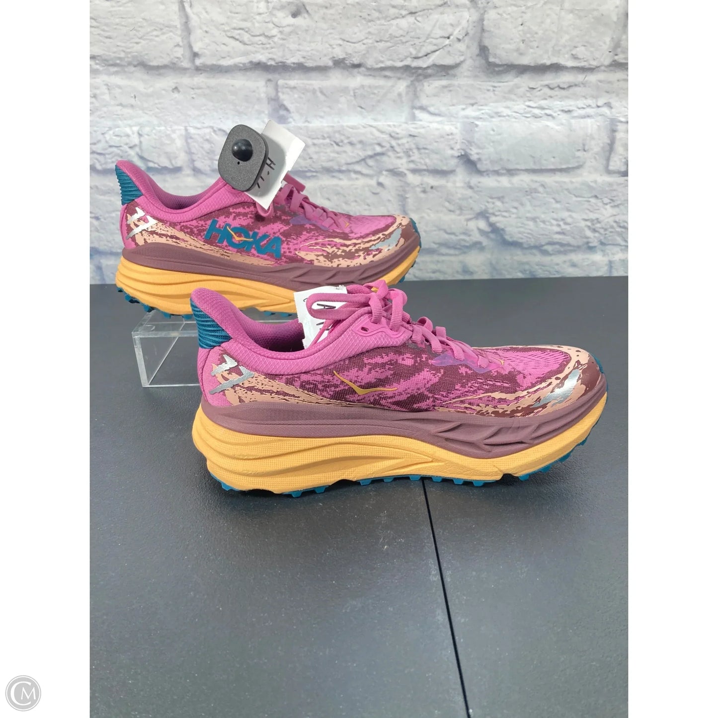 Shoes Athletic By Hoka In Orange & Purple, Size: 7.5