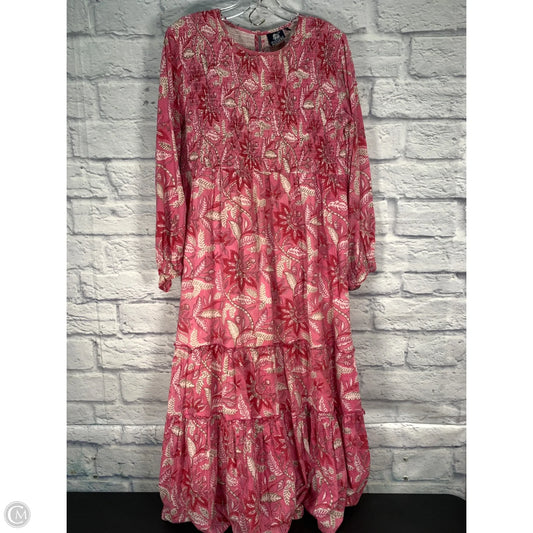 Dress Casual Maxi By Clothes Mentor In Pink, Size: L