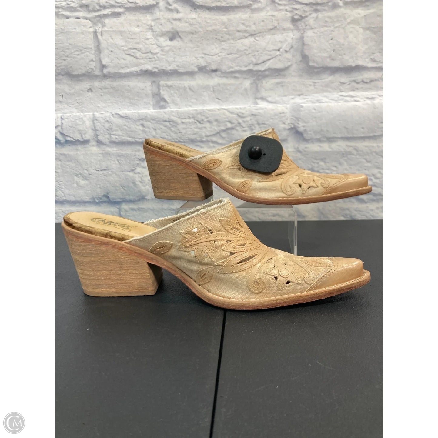 Boots Ankle Heels By Carlos By Carlos Santana In Tan, Size: 7.5