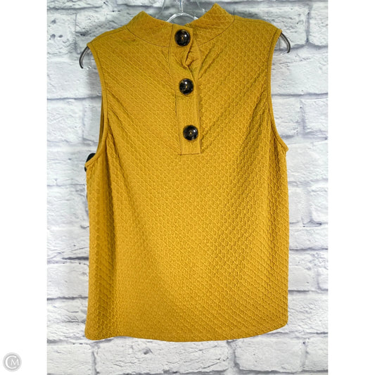 Top Sleeveless By Eri + Ali In Yellow, Size: Xl