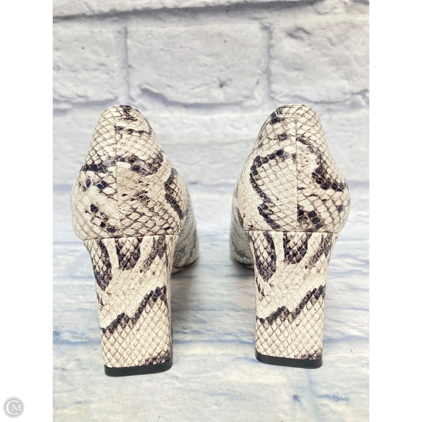 Shoes Heels Block By Marc Fisher In Snakeskin Print, Size: 7