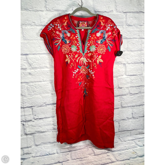 Dress Casual Short By Johnny Was In Red, Size: S