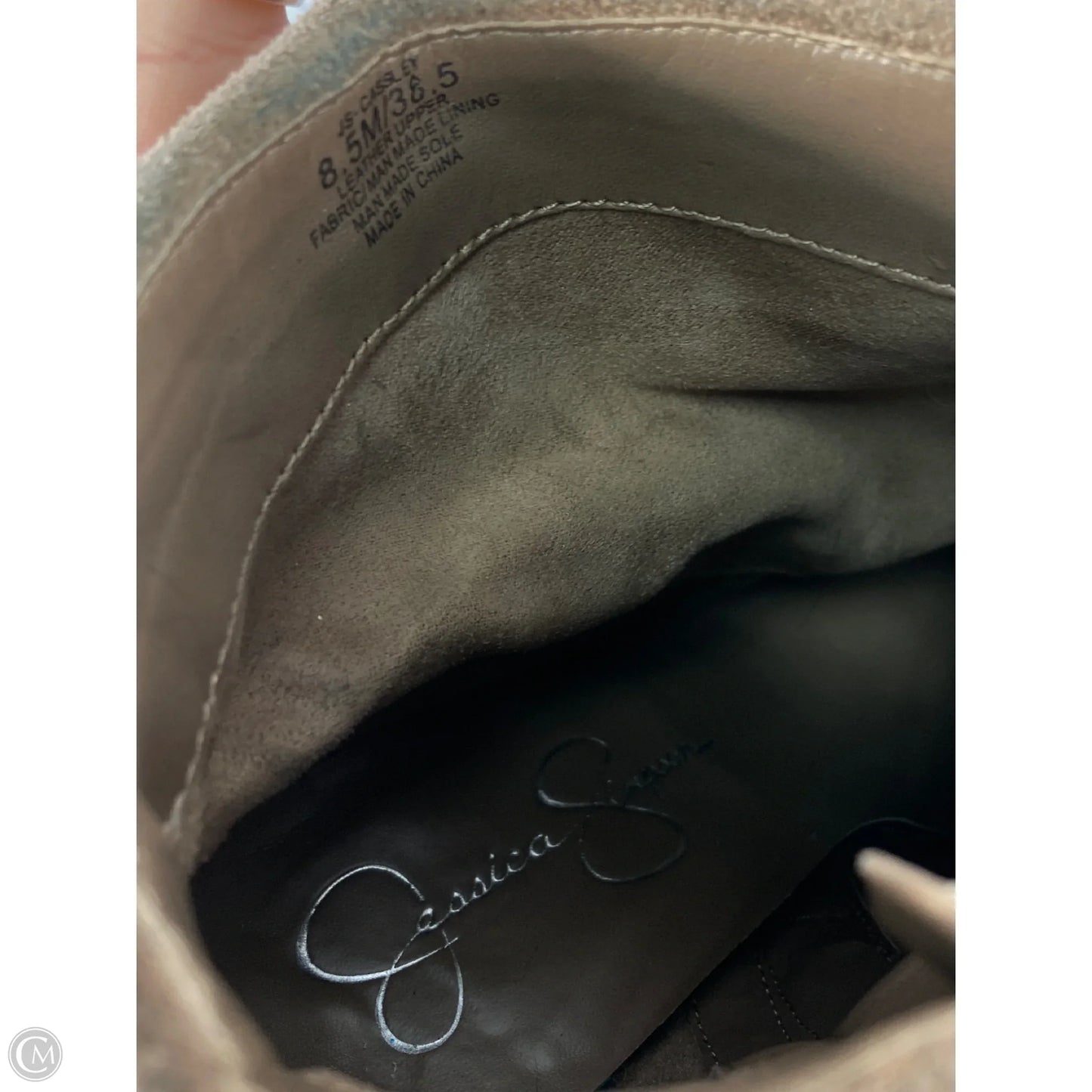 Boots Ankle Heels By Jessica Simpson In Brown, Size: 8.5