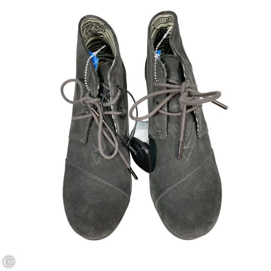 Boots Ankle Heels By Toms In Grey, Size: 10