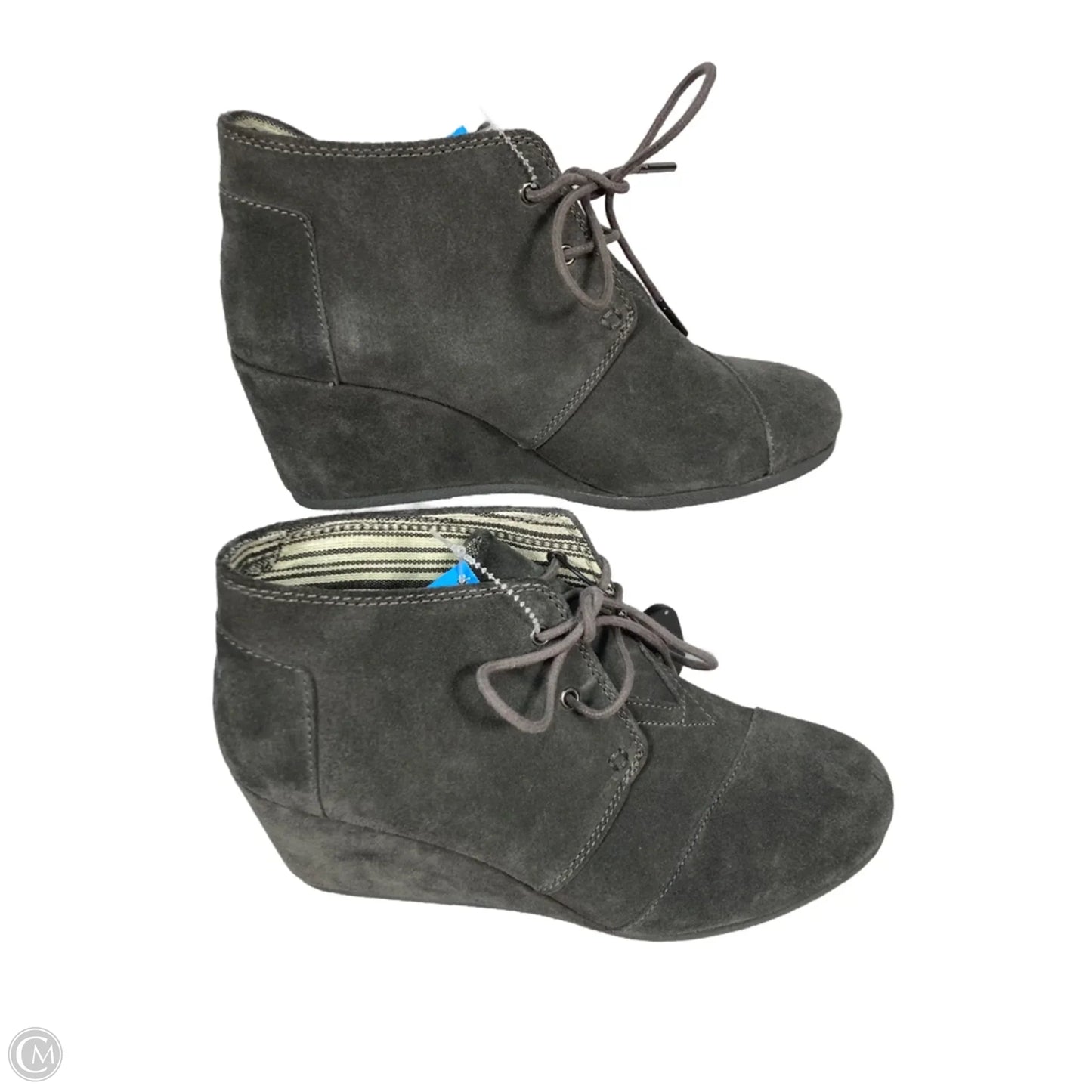 Boots Ankle Heels By Toms In Grey, Size: 10