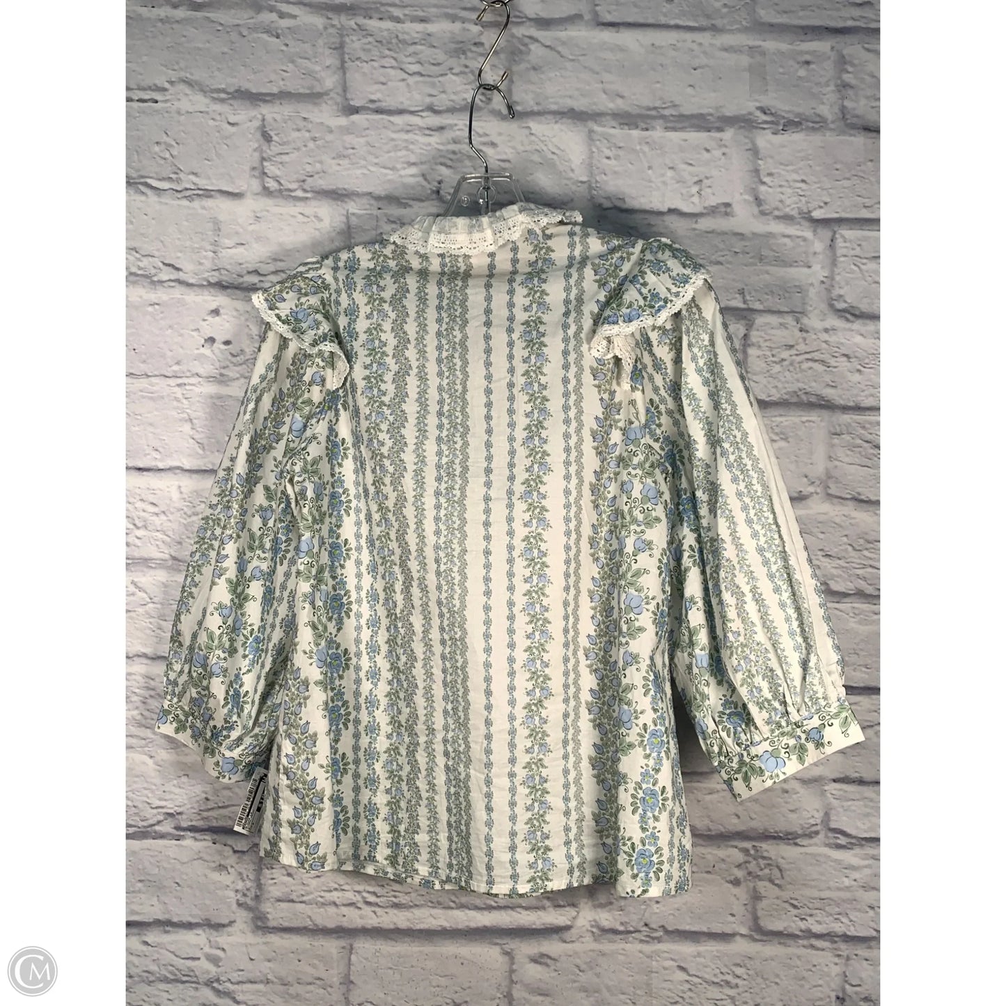 Blouse Long Sleeve By Entro In Floral Print, Size: S