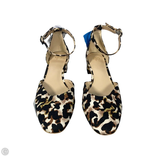 Shoes Heels Kitten By Cabi In Animal Print, Size: 10