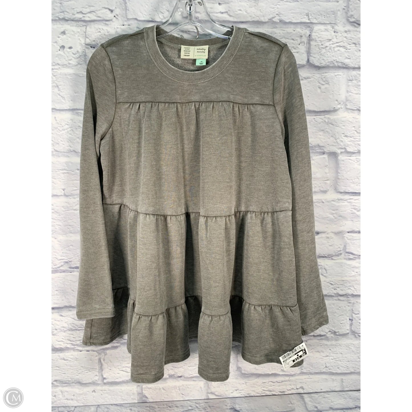 Tunic Long Sleeve By Saturday/sunday In Grey, Size: Xs