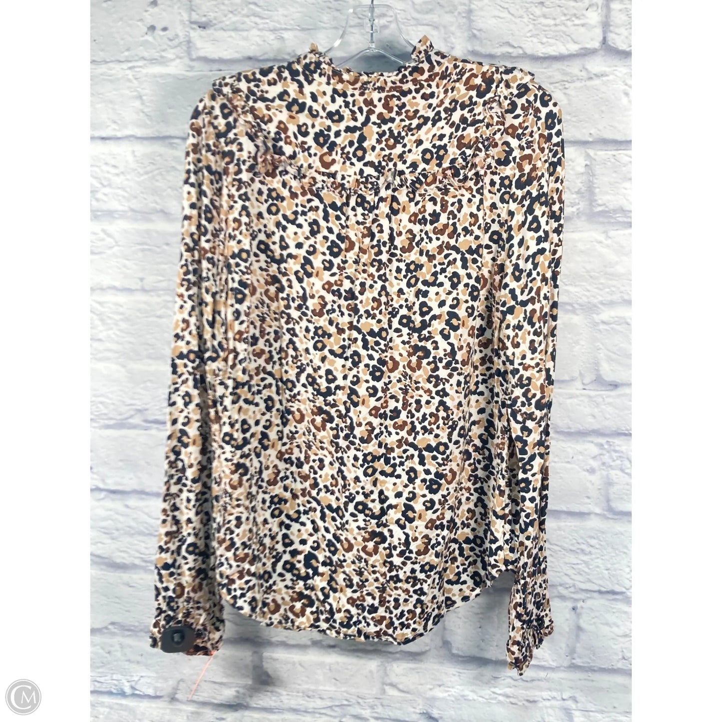 Top Long Sleeve By Maeve In Animal Print, Size: M