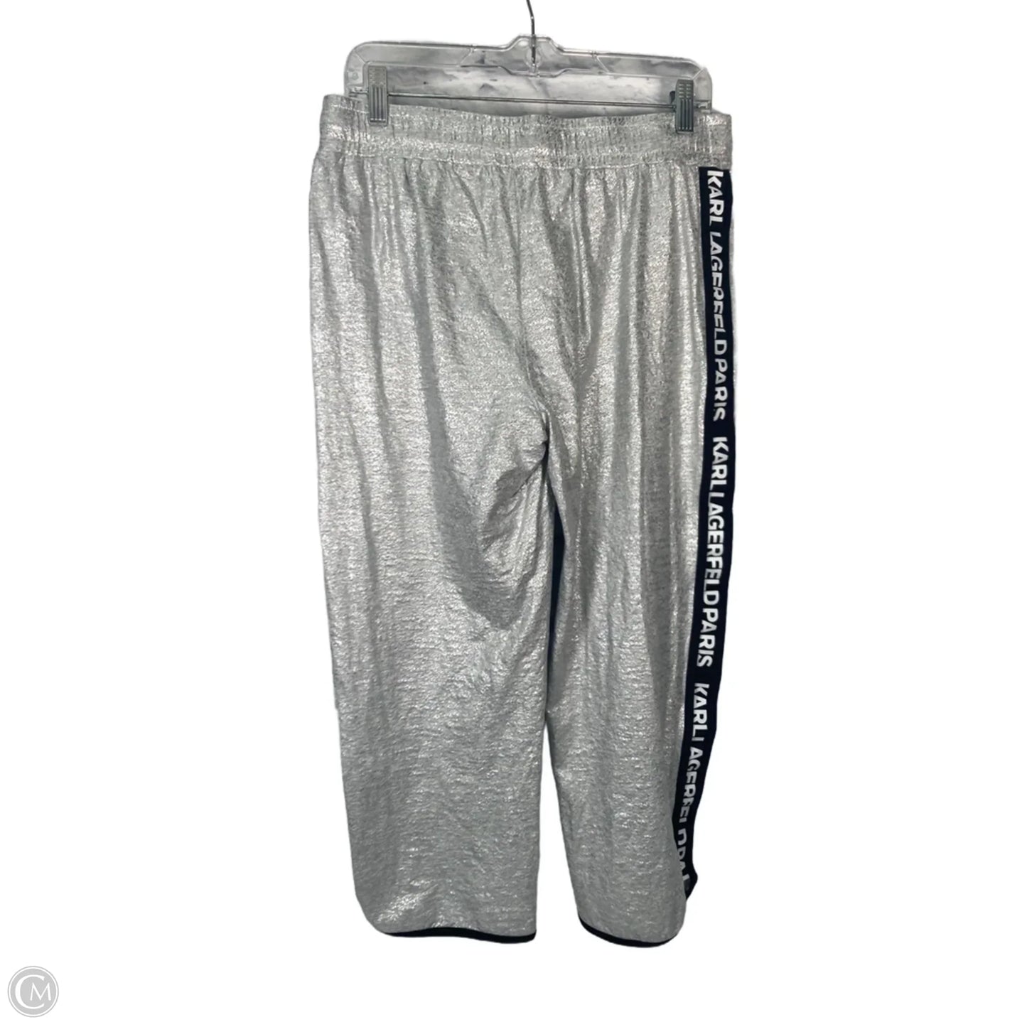 Pants Designer By Karl Lagerfeld In Silver, Size: 4