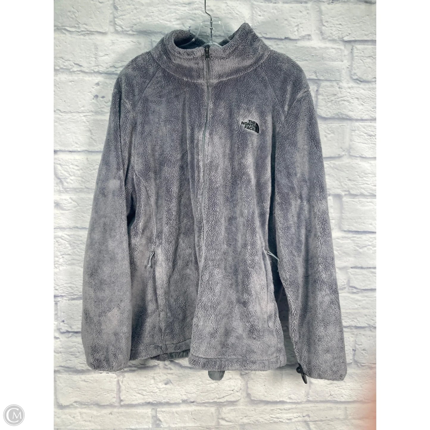 Athletic Jacket By The North Face In Grey, Size: Xxl