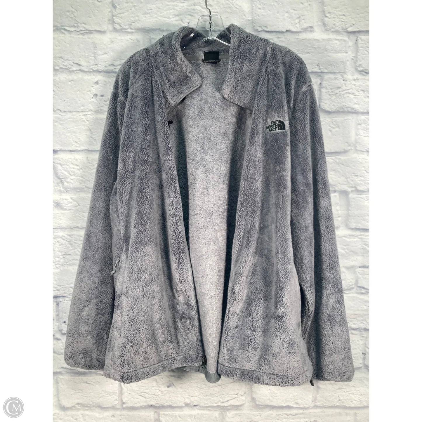 Athletic Jacket By The North Face In Grey, Size: Xxl