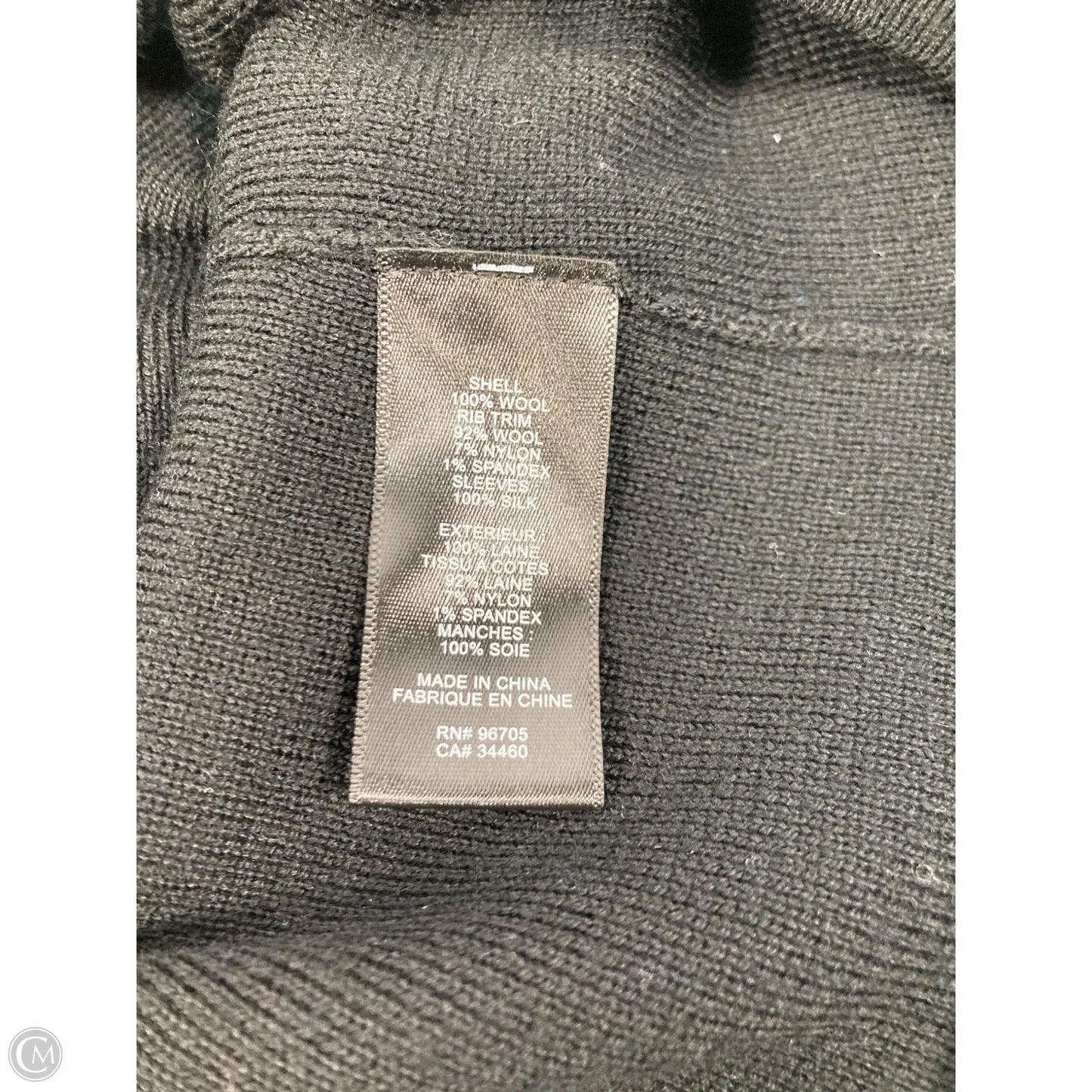 Top Long Sleeve By Rebecca Taylor In Black, Size: M