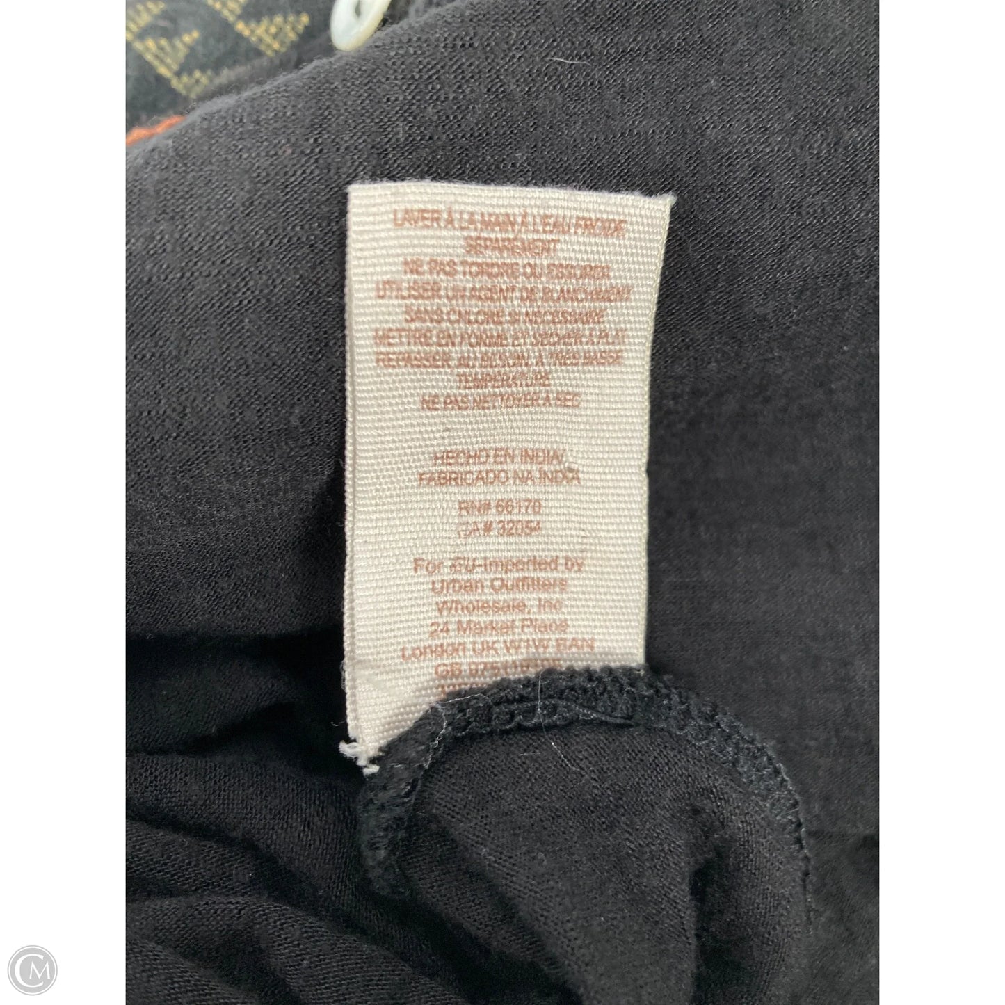 Tunic Short Sleeve By Free People In Black, Size: M