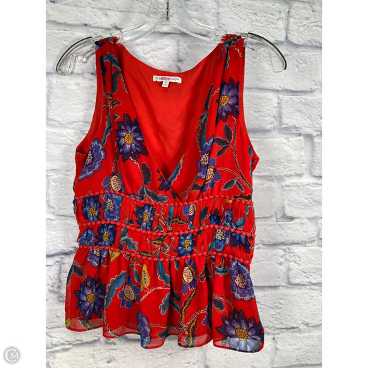 Top Sleeveless Designer By Rebecca Minkoff In Red, Size: Xs