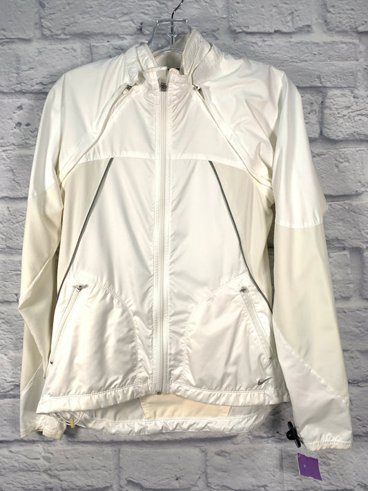 White Athletic Jacket Nike Apparel, Size S