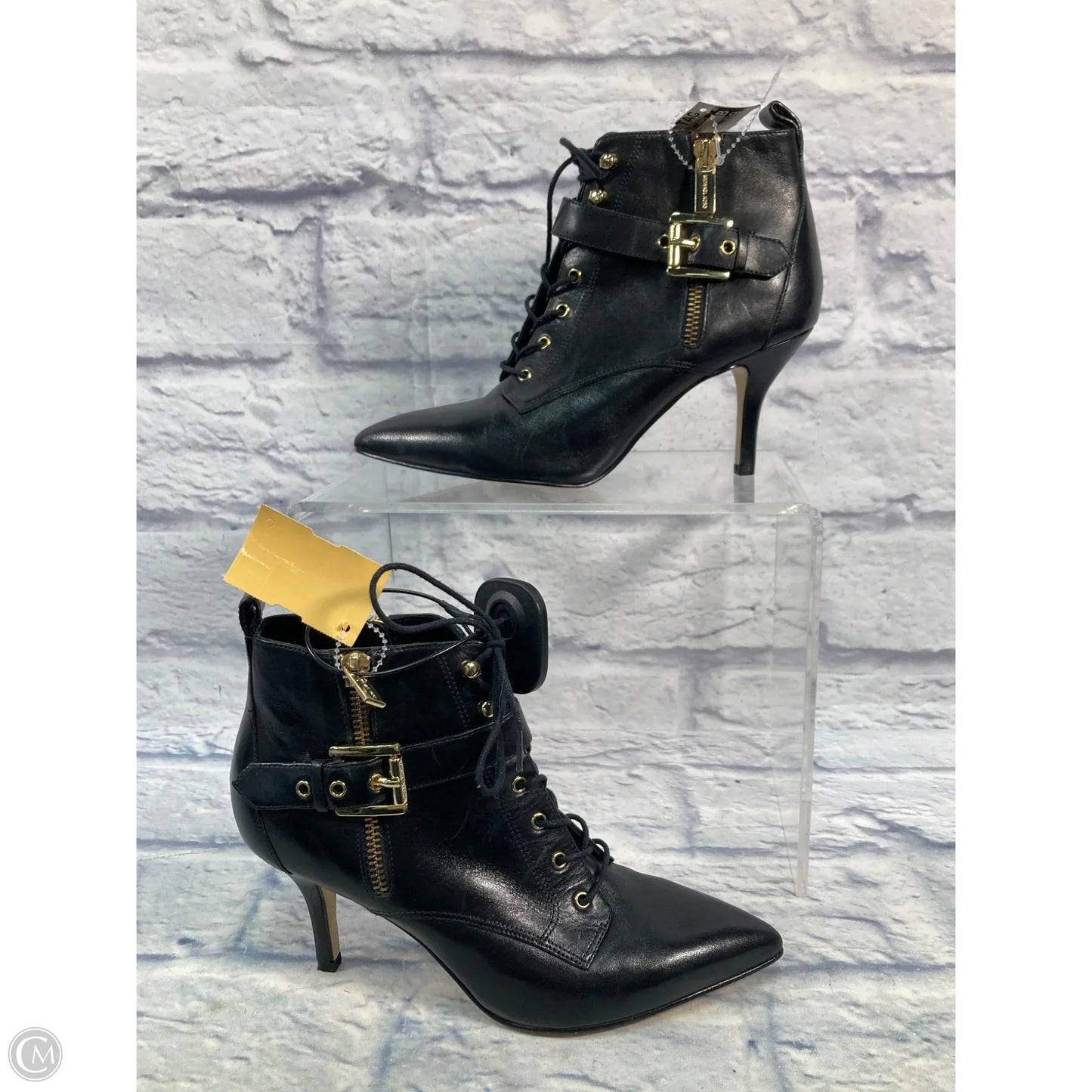 Boots Ankle Heels By Michael By Michael Kors In Black, Size: 6.5
