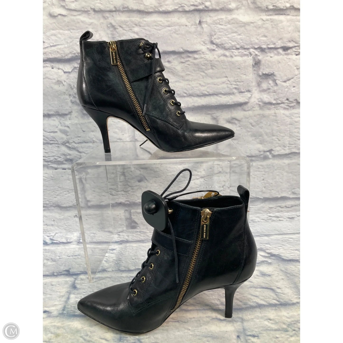 Boots Ankle Heels By Michael By Michael Kors In Black, Size: 6.5