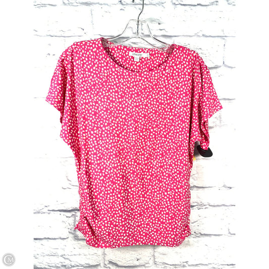 Top Short Sleeve By Chicos In Pink, Size: Xs