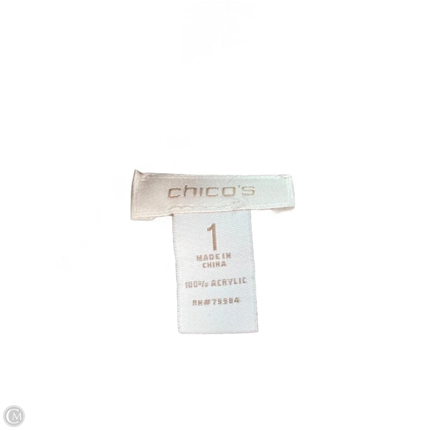 Sweater Cardigan By Chicos In Cream & Tan, Size: M