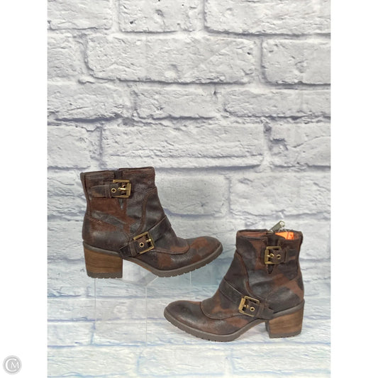 Boots Ankle Heels By Donald Pliner In Brown, Size: 6