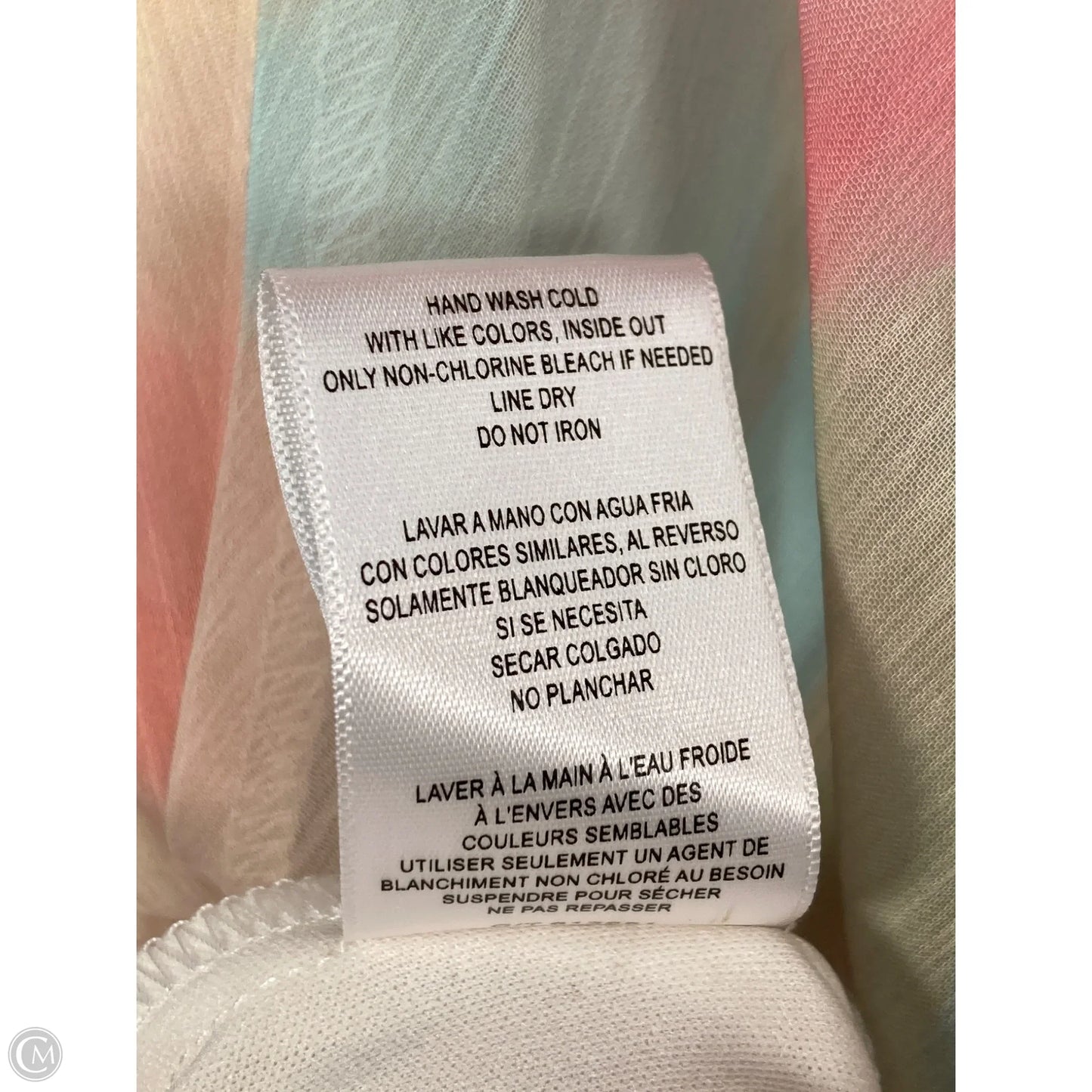 Dress Party Long By Taylor In Cream & Pink, Size: L