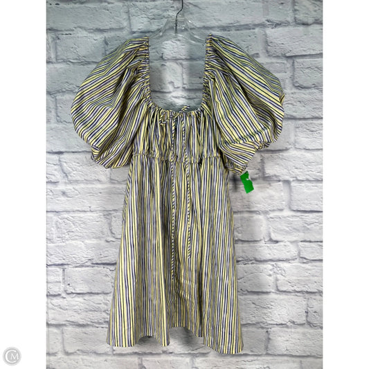 Top Short Sleeve By Asos In Blue & Yellow, Size: Xl