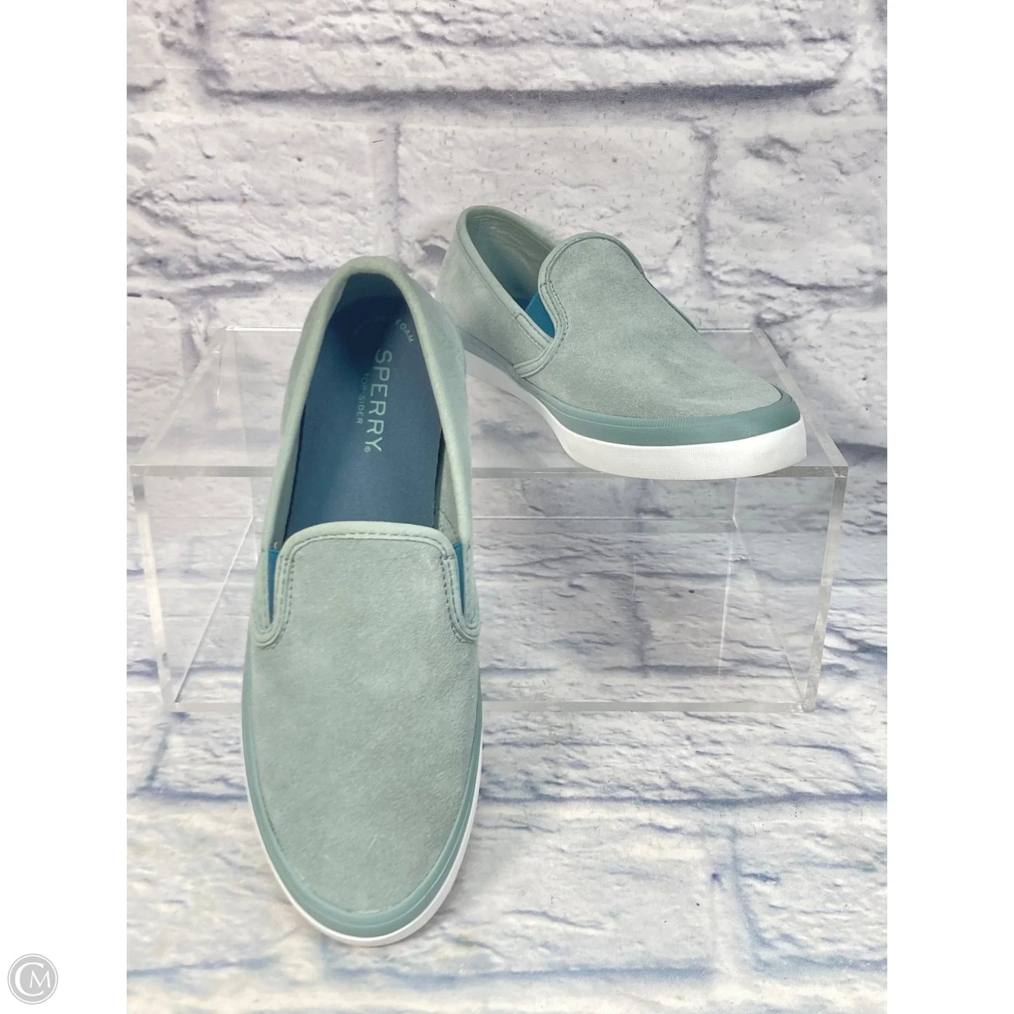 Shoes Sneakers By Sperry In Teal, Size: 8